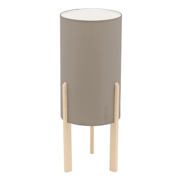 Eglo 97893 - Lampe de table CAMPODINO 1xE27/60W/230V hauteur 400mm taupe