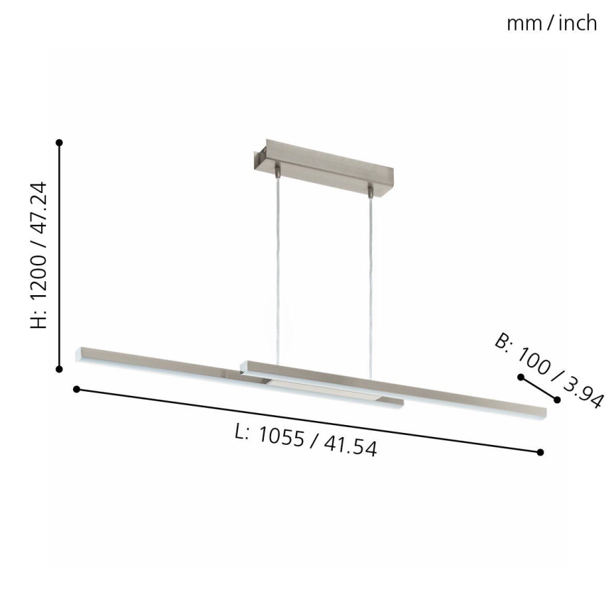 Eglo - Lampadario a sospensione dimmerabile LED RGB su cavo FRAIOLI-C LED/34W/230V