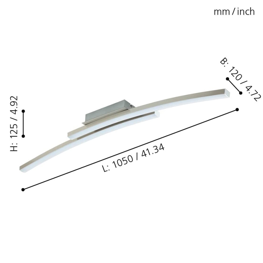 Eglo 97909 - Plafonnier LED RGB dimmable FRAIOLI-C LED/34W/230V