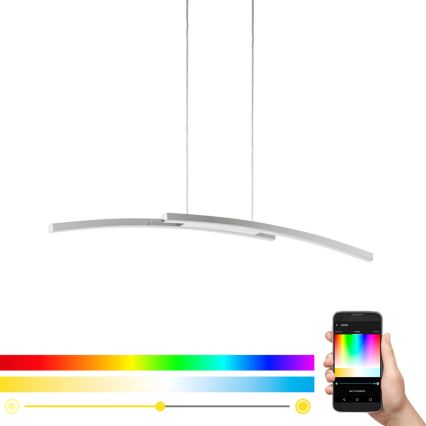 Eglo 97911 - LED RGB dimmbare Hängeleuchte an Kabel FRAIOLI-C 2xLED/17W/230V