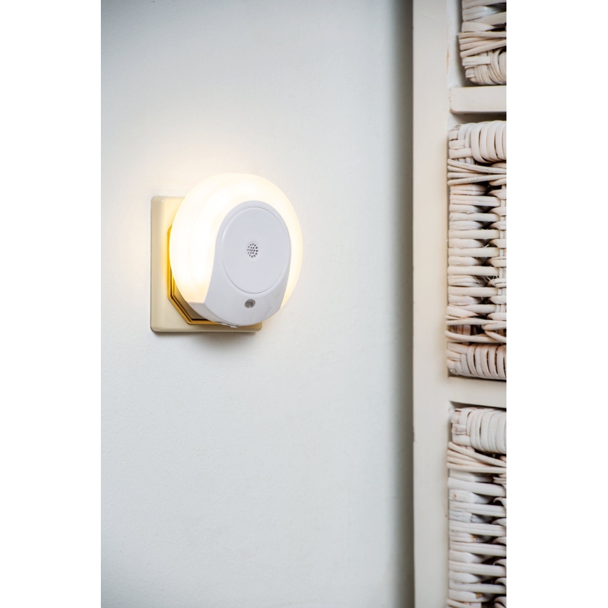 Eglo - Veilleuse avec détecteur 2xLED/0,4W/230V 3000K