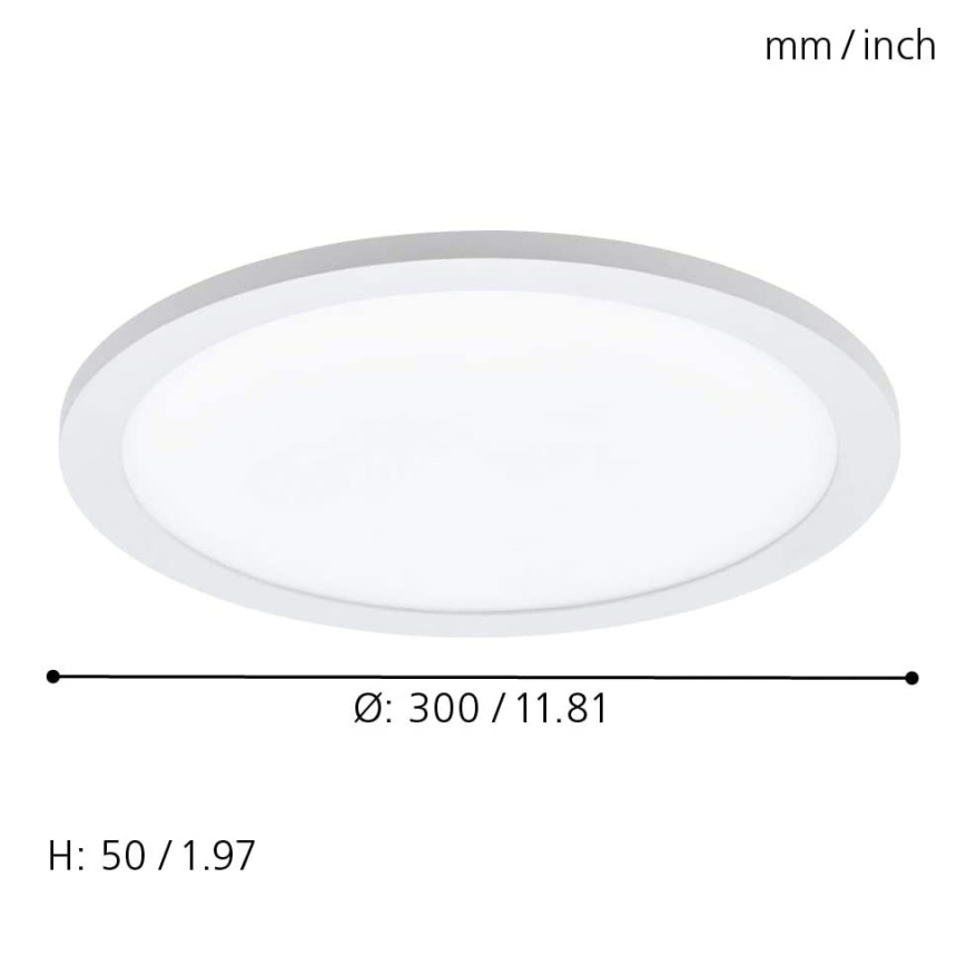 Eglo - LED RGBW dimmbare Deckenleuchte SARSINA-C LED/16W/230V + Fernbedienung