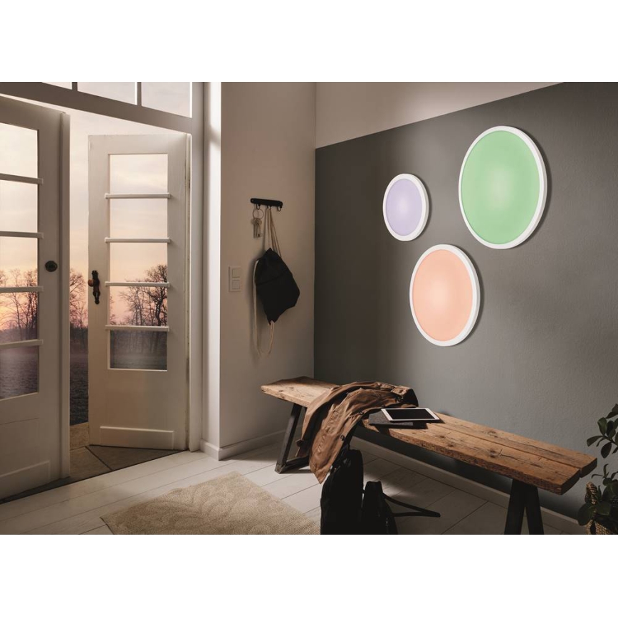 Eglo - LED RGBW Plafoniera SARSINA-C LED/34W/230V + telecomando