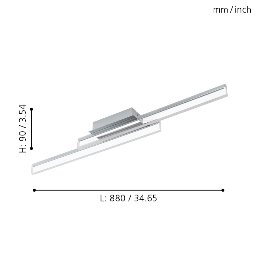 Eglo - LED Deckenleuchte 2xLED/10W/230V