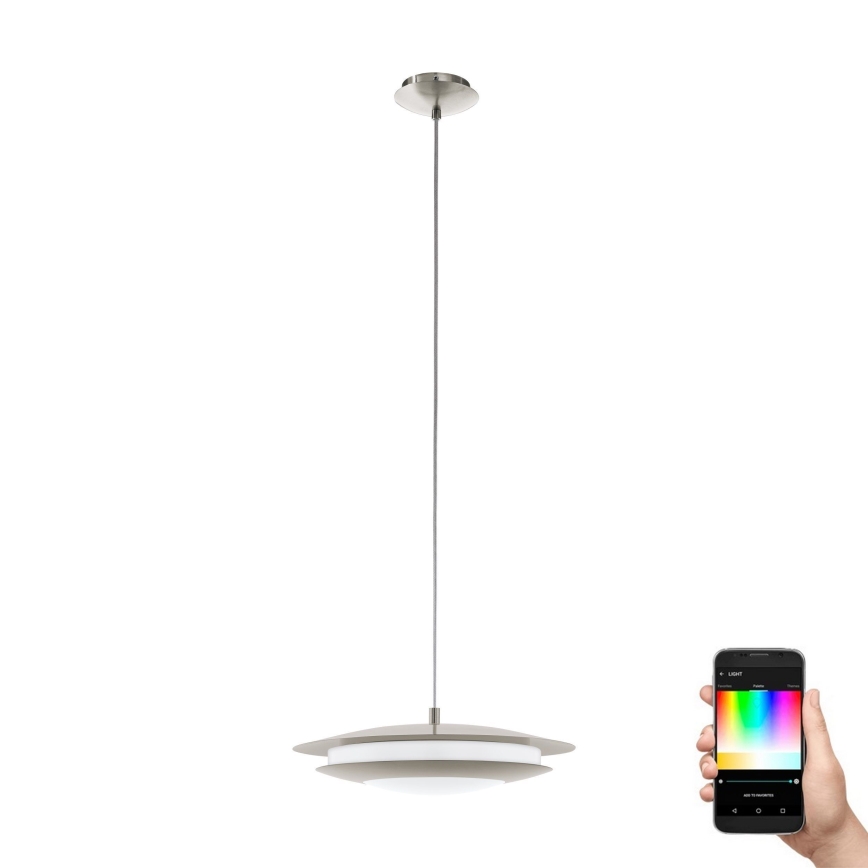 Eglo 98043 - LED RGBW Lampadario dimmerabile a sospensione con filo MONEVA LED/18W/230V
