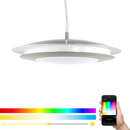 Eglo - Dimmbarer LED RGB -Kronleuchter an einer Litze MONEVA-C LED/27W/230V