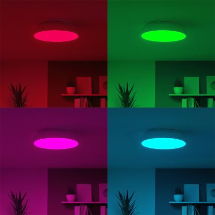 Eglo 98045 - RGB-LED dimmbare Deckenleuchte RIODEVA-C LED/27W/230V