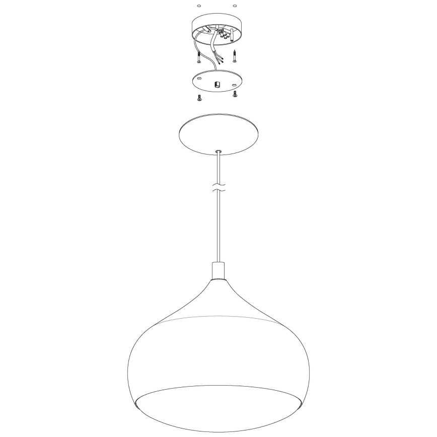 Eglo - Lampadario LED RGBW dimmerabile su una corda COMBA-C LED/18W/230V Bluetooth