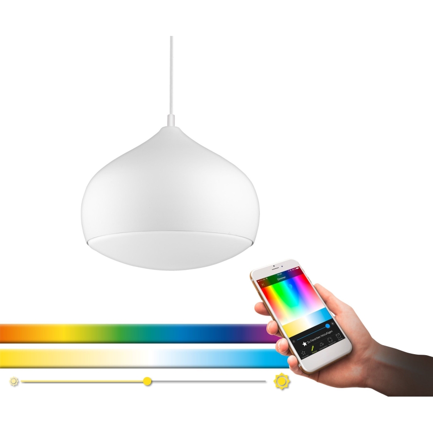 Eglo - Suspension filaire LED RGBW à intensité variable COMBA-C LED/18W/230V Bluetooth