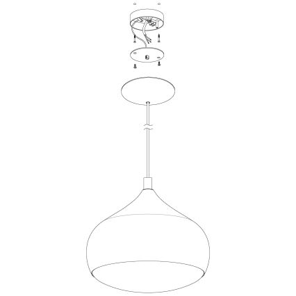 Eglo - Suspension filaire LED RGBW à intensité variable COMBA-C LED/18W/230V Bluetooth