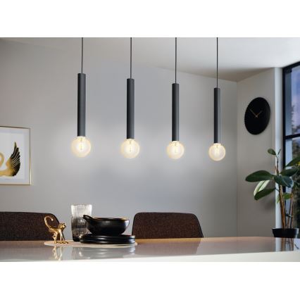 Eglo - Lampadario a sospensione con filo 4xE27/60W/230V