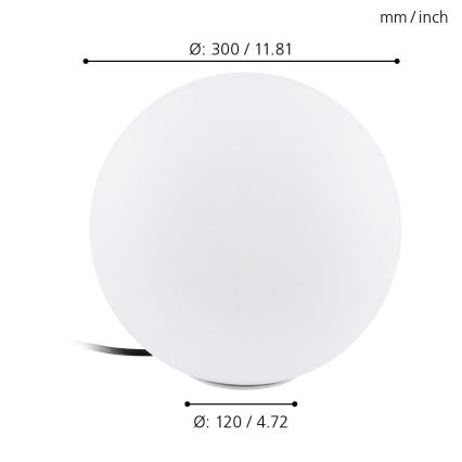 Eglo 98105 - Lampe d'extérieur LED RGBW MONTEROLO-C LED/9W/230V IP65 Ø300 mm