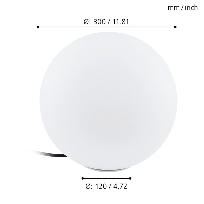 Eglo 98105 - Lampe extérieure LED RGBW MONTEROLO-C 1xLED/9W/230V IP65 ø300