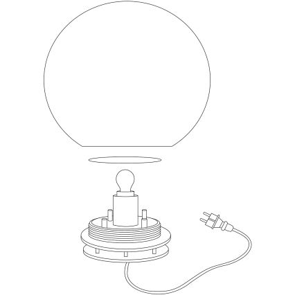 Eglo 98106 - Lampada da terra da esterno LED RGBW MONTEROLO-C 1xLED/9W/230V IP65 ø390