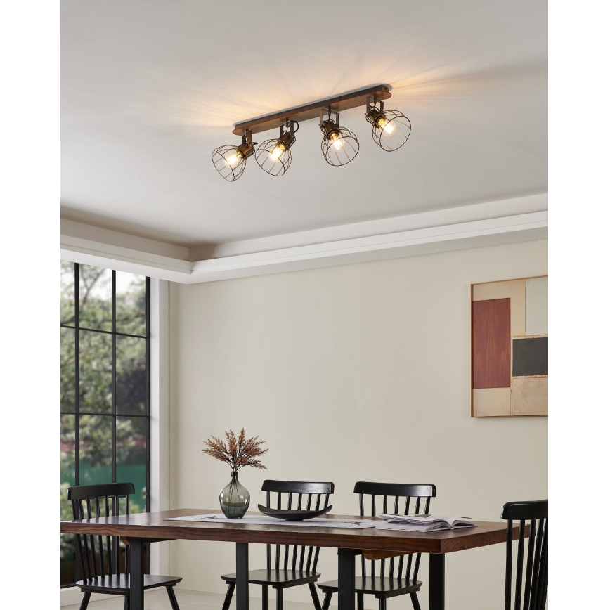 Eglo 98137 - Spotleuchte SAMBATELLO 4xE27/40W/230V