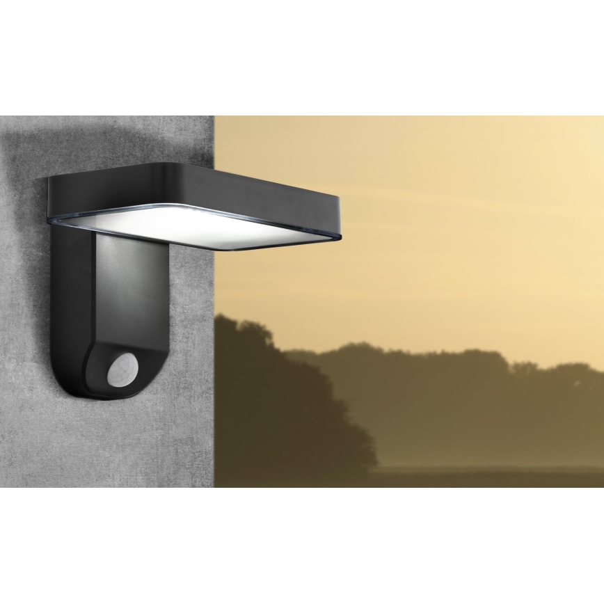 Eglo - Applique a LED solare con sensore LED/4,5W/3,7V IP44