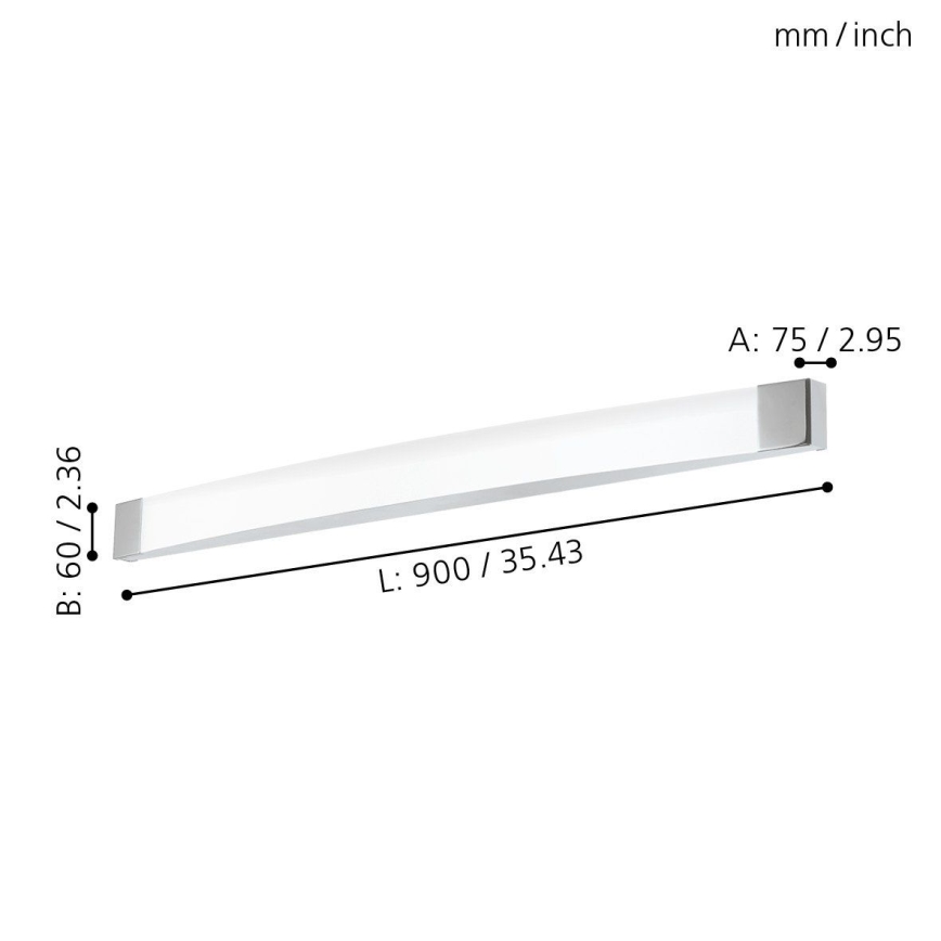 Eglo - Applique murale LED salle de bain LED/24W/230V IP44