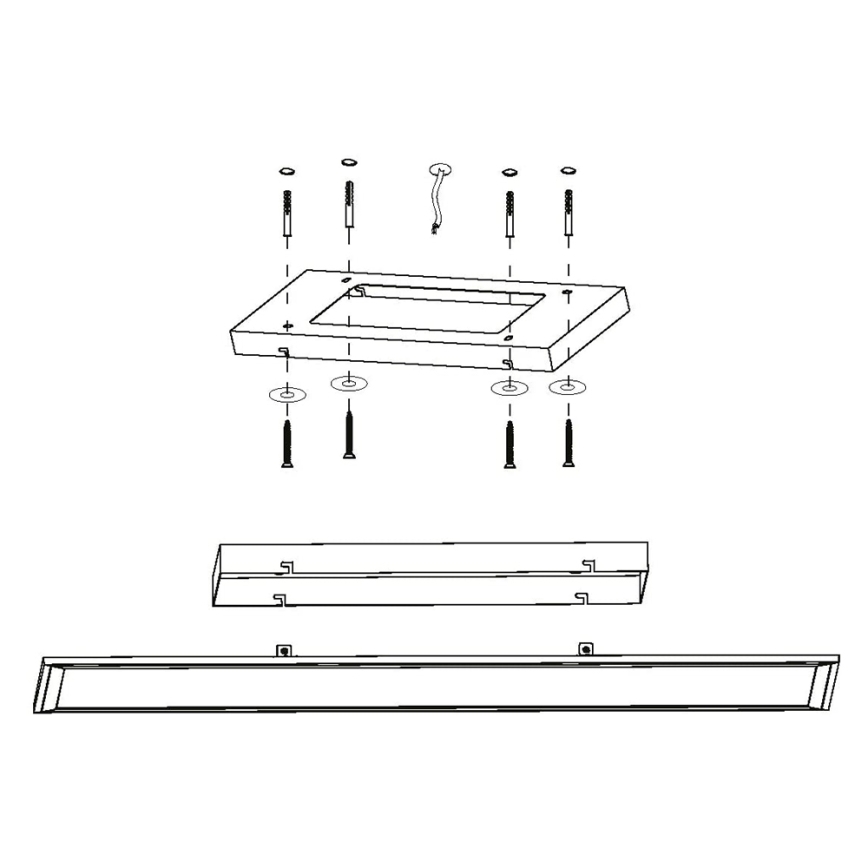 Eglo - Panneau dimmable LED LED/30W/230V + télécommande