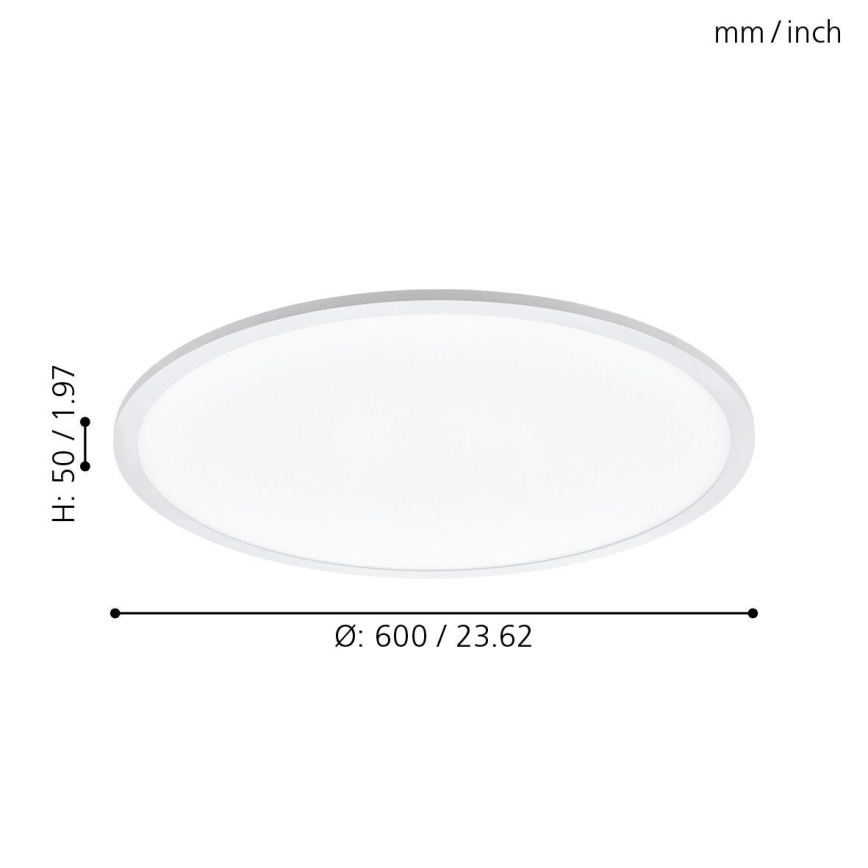 Eglo - LED dimmbare Deckenleuchte LED/30W/230V + Fernbedienung