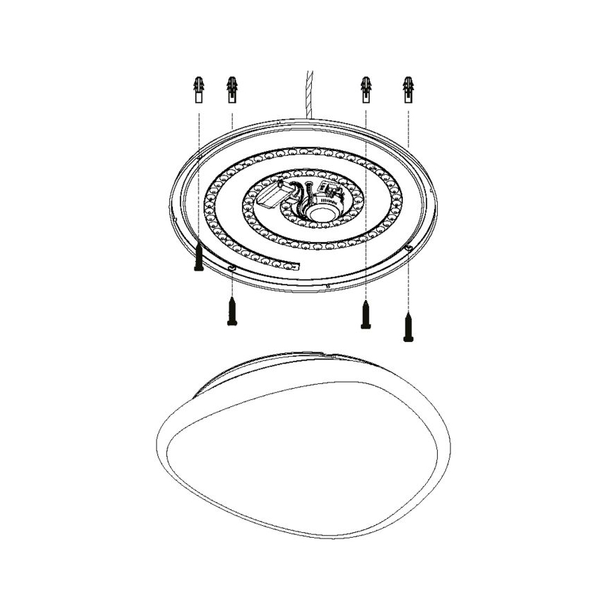 Eglo - Plafoniera LED dimmerabile LED/36W/230V + T