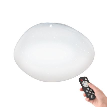 Eglo 98228 - Plafoniera dimmerabile a LED SILERAS-A LED/36W/230V Ø 60 cm + telecomando