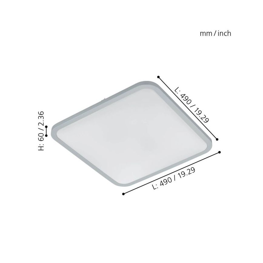 Eglo - Plafoniera LED dimmerabile LED/30W/230V + Telecomando