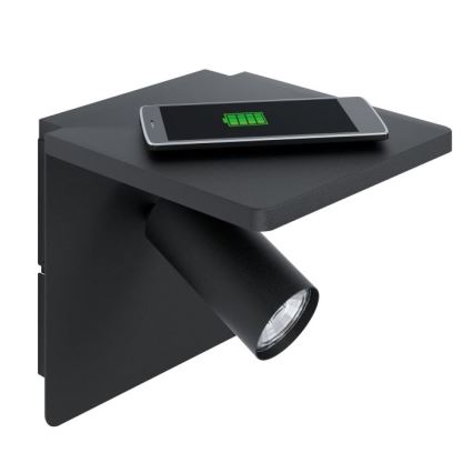 Eglo - Applique LED con ricarica wireless 1xGU10/5W/230V