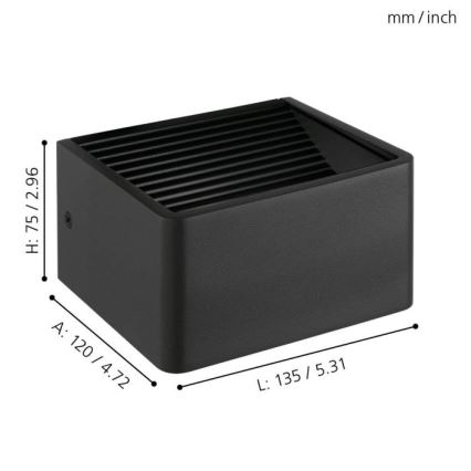 Eglo - Applique a LED da esterno LED/6W/230V IP44