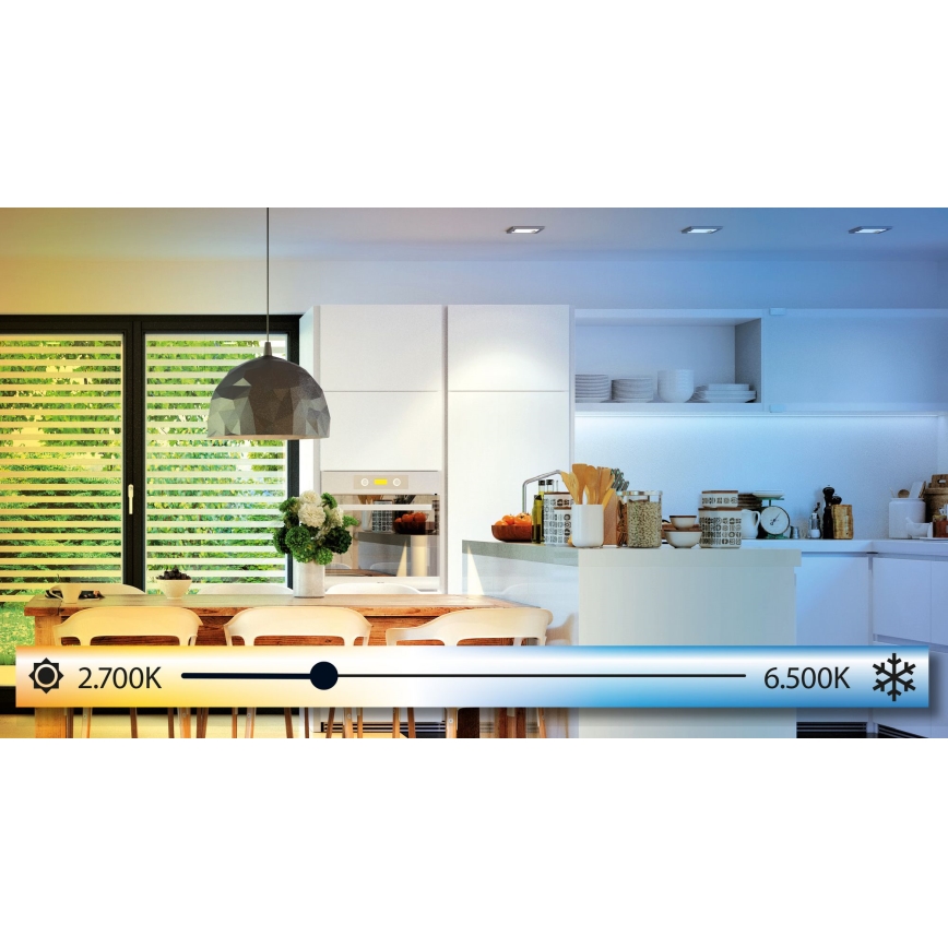 Eglo - Plafonnier LED dimmable 20 W, 230 V avec télécommande, Ø 30 cm