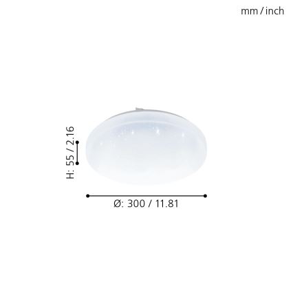 Eglo - Lampada da bagno LED dimmerabile LED/12W/230V IP44+ Telecomando