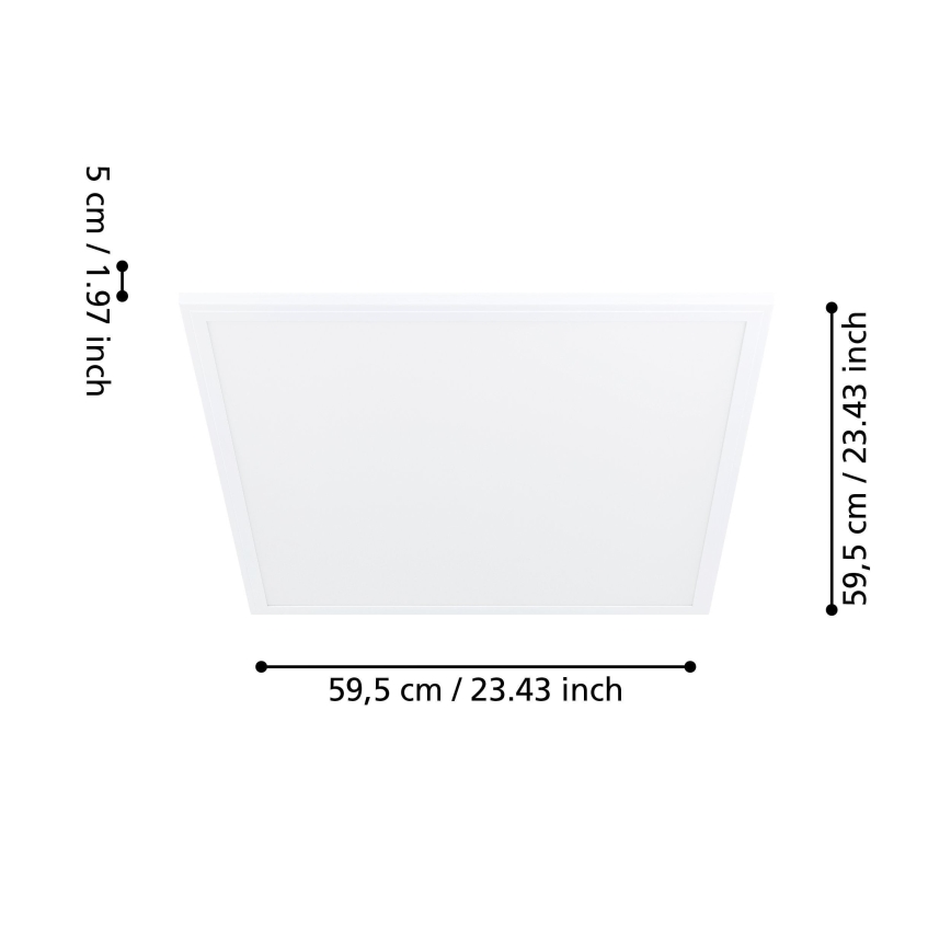 Eglo - plafonnier LED avec détecteur de mouvement et détecteur crépusculaire LED/34W/230V
