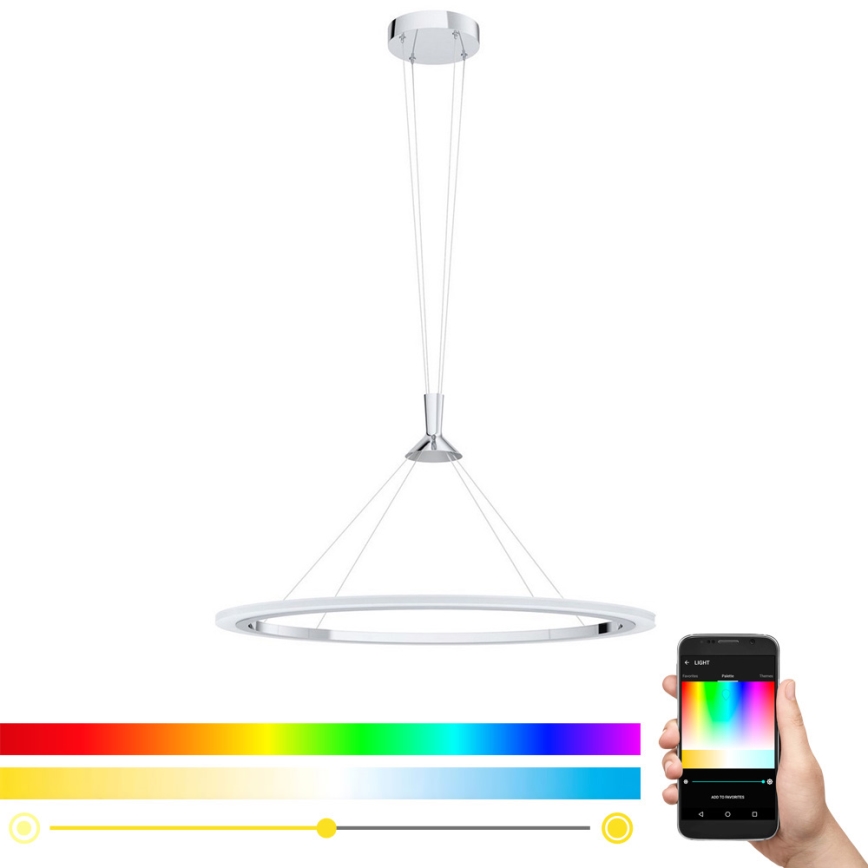 Eglo 98427 - Suspension LED RGB dimmable à câble HORNITOS-C LED/37W/230V + télécommande