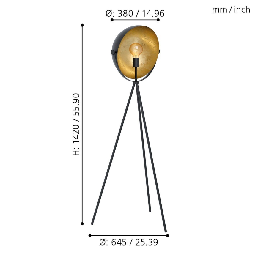 Eglo - Lampada da terra 1xE27/40W/230V