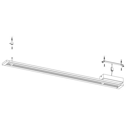 Eglo 98491 - Dimmbare LED-Deckenleuchte AMONTILLADO LED/27W/230V