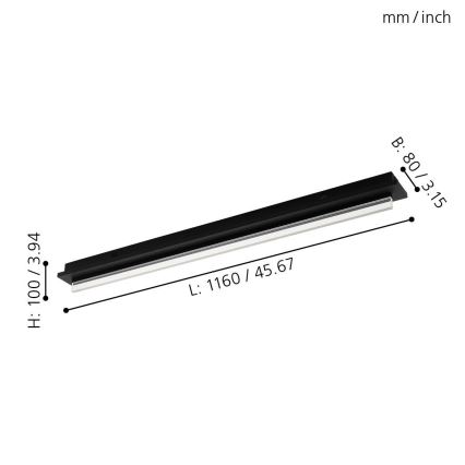 Eglo 98494 - Plafoniera a LED SPADAFORA LED/25W/230V