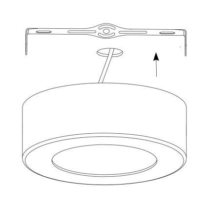 Eglo 98559 - Plafoniera da soffitto dimmerabile LED RGB FUEVA-C LED/21W/230V, Ø 30 cm