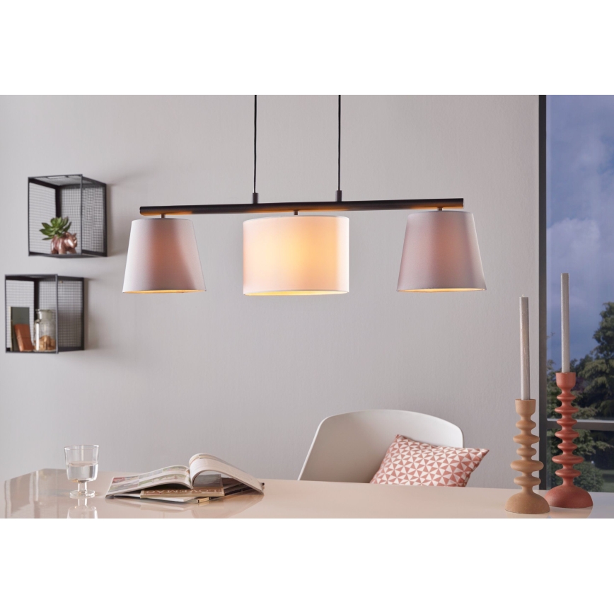 Eglo - Lampadario a sospensione con filo 3xE14/25W/230V