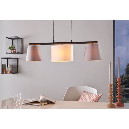 Eglo - suspension LED sur câble 3xE14/25W/230V