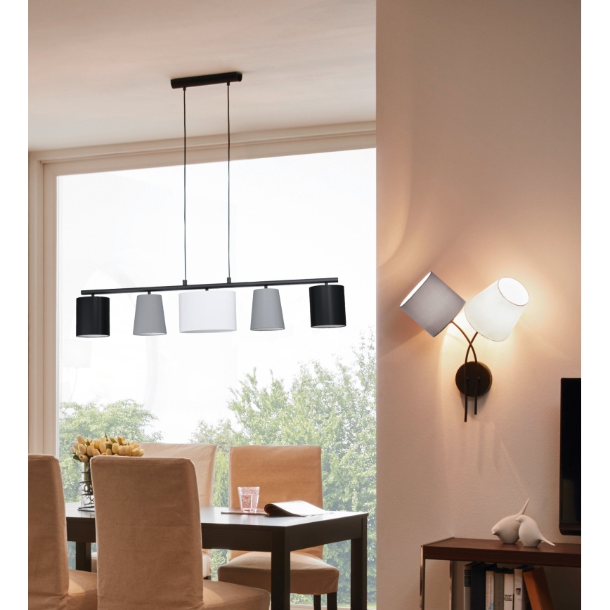 Eglo - Lampadario a sospensione con filo 5xE14/25W/230V