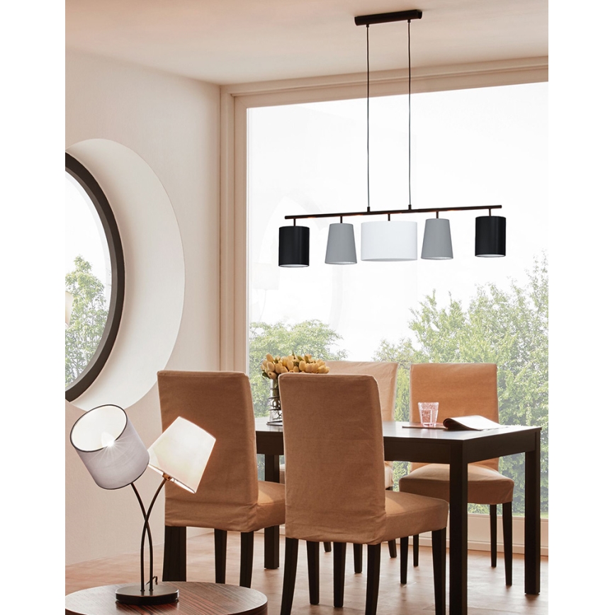 Eglo - Lampadario a sospensione con filo 5xE14/25W/230V