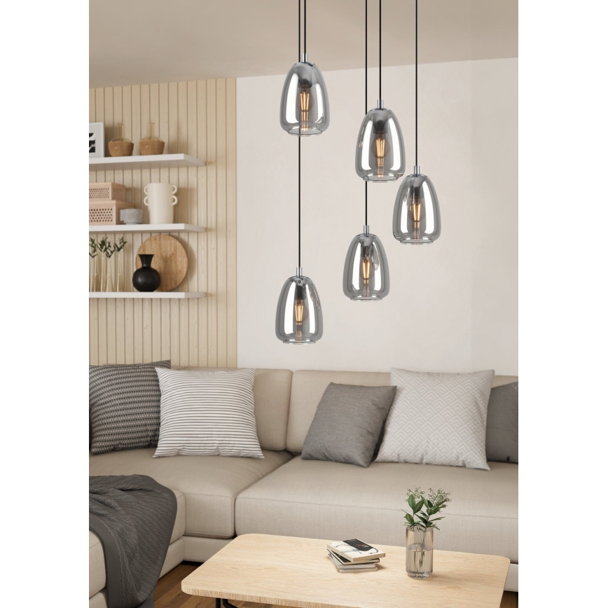 Eglo - Suspension avec fil 5xE27/40W/230V