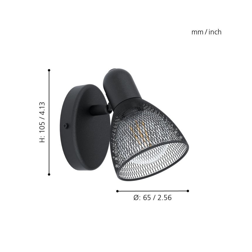 Eglo - Luce Spot da parete 1xE14/28W/230V