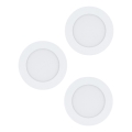 Eglo 98631 - 3er-Set LED-Einbaustrahler FUEVA 3xLED/5W/230V Ø 12 cm