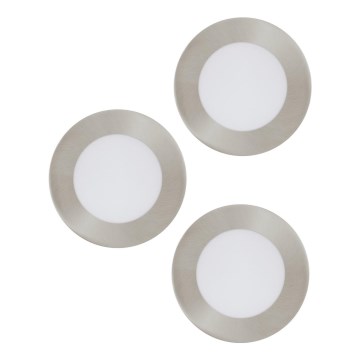 Eglo 98632 - Lot de 3 spots encastrés LED FUEVA, 5 W, 230 V, Ø 12 cm