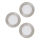 Eglo 98632 - Lot de 3 spots encastrés LED FUEVA, 5 W, 230 V, Ø 12 cm