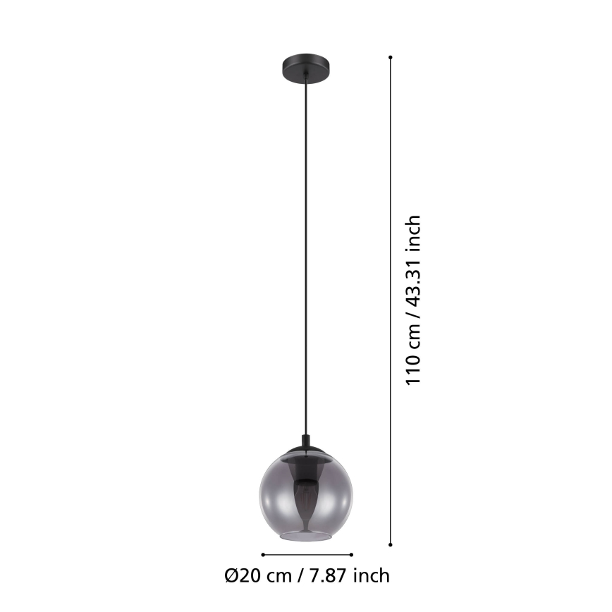Eglo - Lampadario a sospensione con filo 1xE27/40W/230V