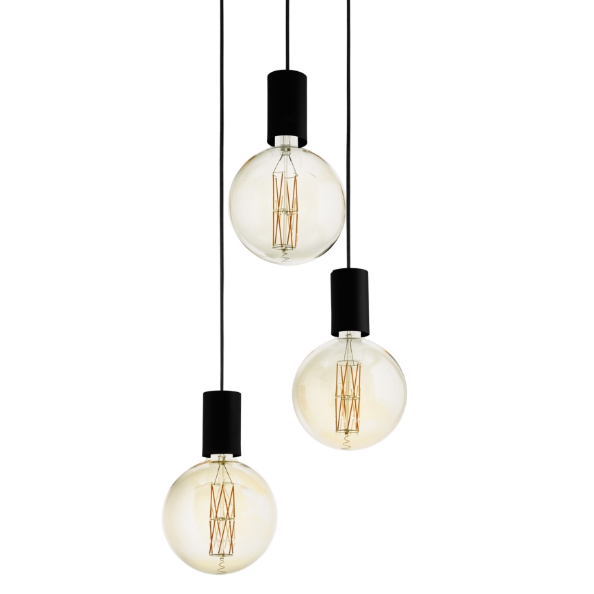 Eglo - Lampadario a sospensione con filo 3xE27/40W/230V