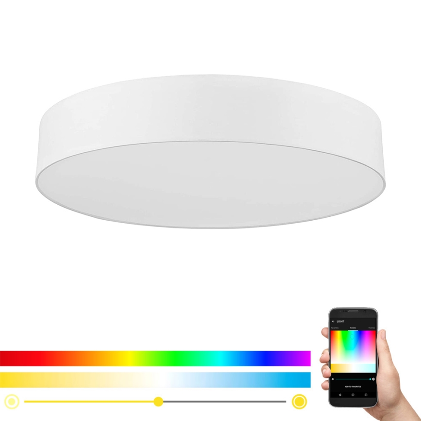 Eglo - Plafonnier à intensité variable RGB ROMAO-C LED/42W/230V + télécommande
