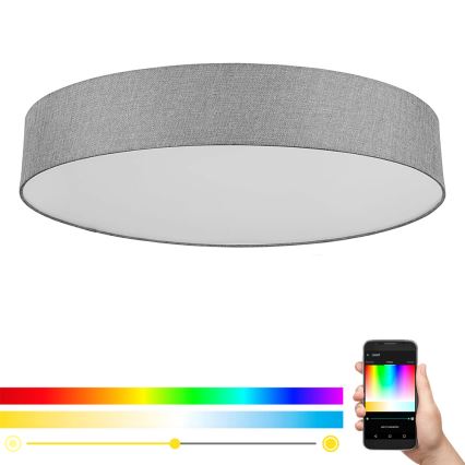 Eglo - Plafoniera dimmerabile RGBW ROMAO-C LED/45W/230V + telecomando