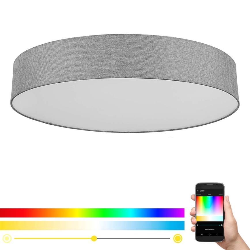 Eglo - Plafoniera dimmerabile RGBW ROMAO-C LED/45W/230V + telecomando